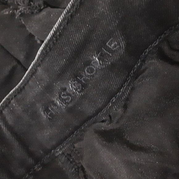 American eagle mom shortie black women's 4 distressed Festival Beach Rodeo Y2k - Picture 4 of 6